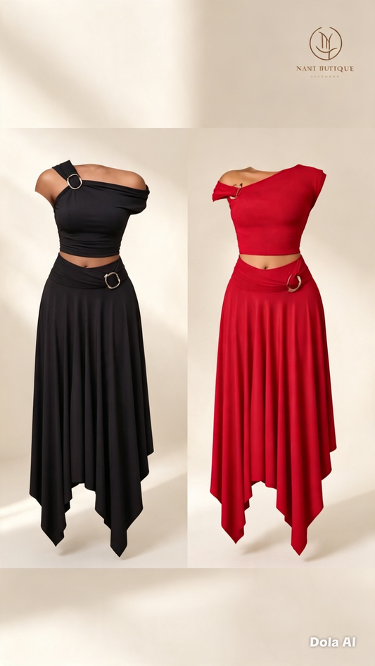 Ensemble jupe + haut asymétrique (Copie)