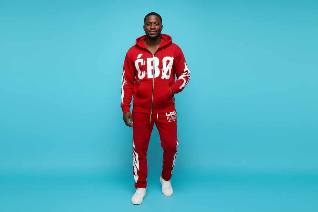 CBØ Lyfestyle – Survêtement Street Rouge