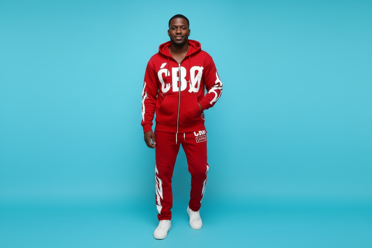 CBØ Lyfestyle – Survêtement Street Rouge