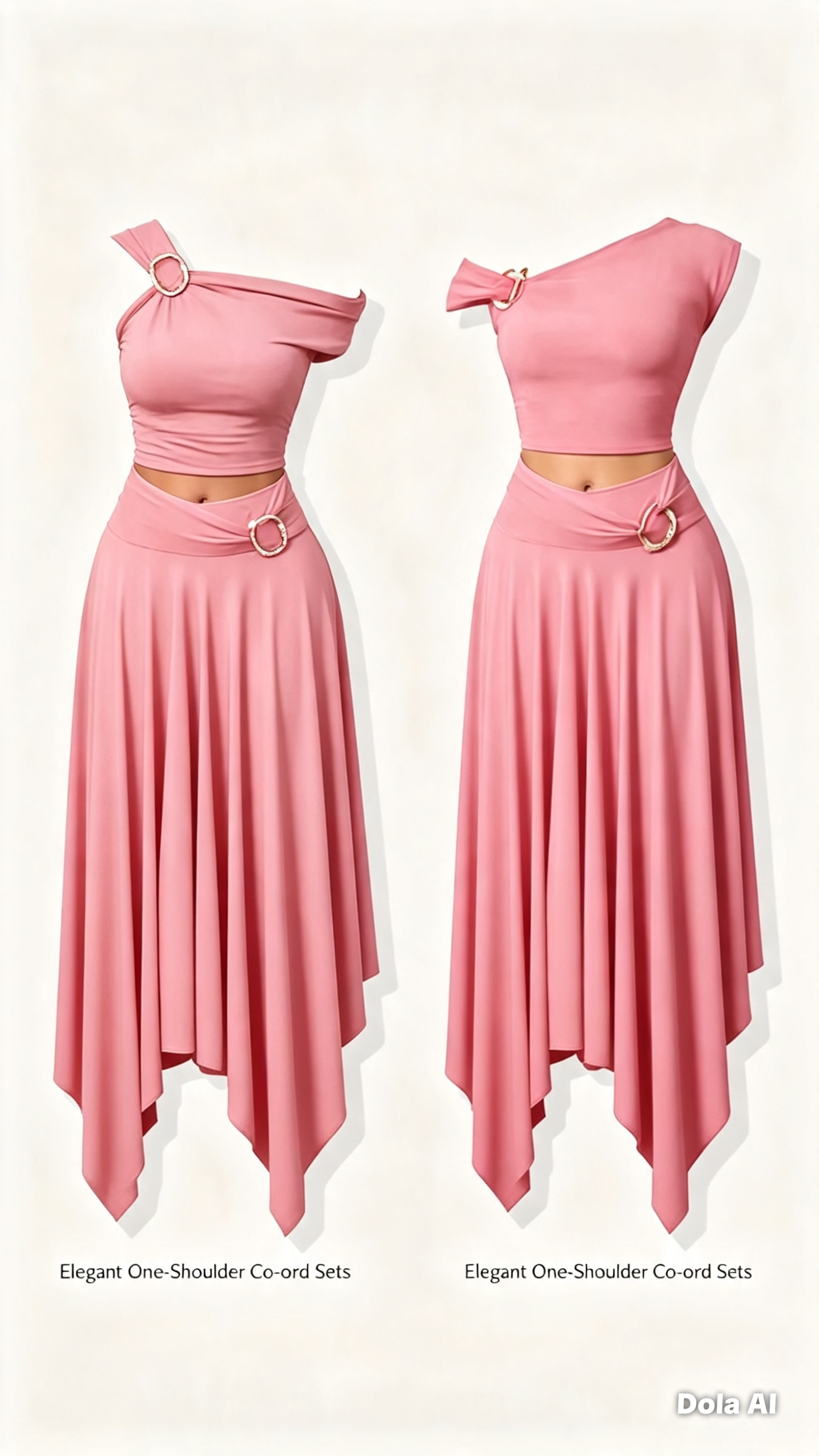 Ensemble jupe + haut asymétrique