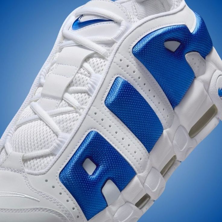 Nike Air More Uptempo '96  BLANCHE  BLEU