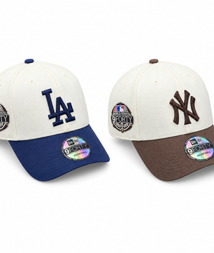 Casquettes bleu ciel et crème