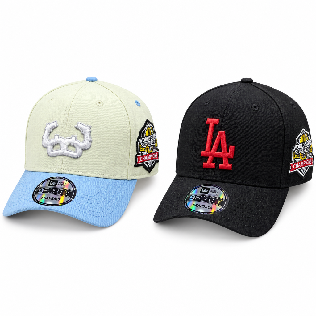 Casquettes noire et verte