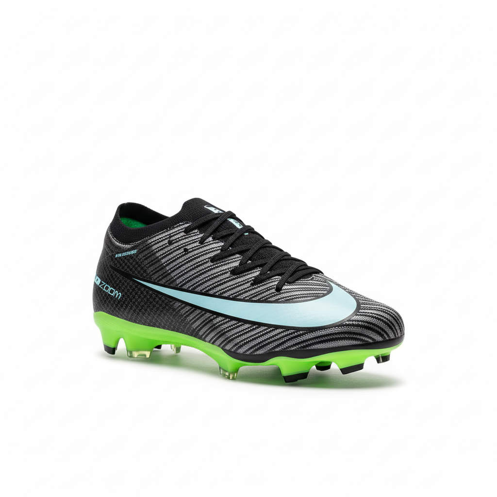 Chaussures rayées - vue trois-quarts sur fond blanc