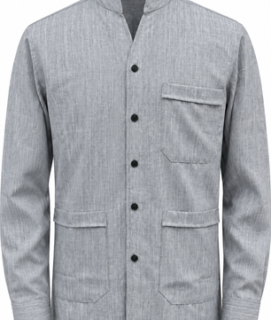 Chemise bleu marine, détails