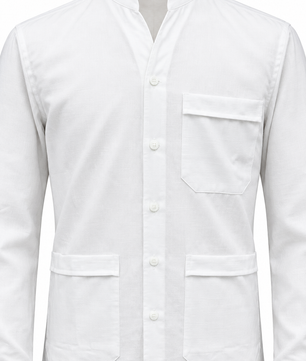 Chemise bleu moyen, détails