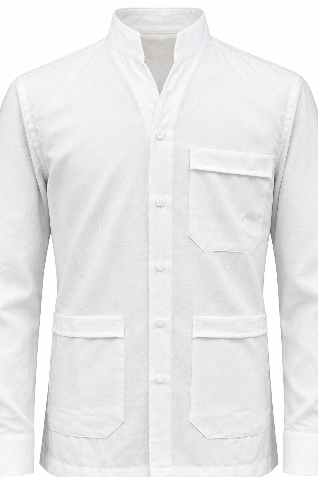 Chemise bleu moyen, détails