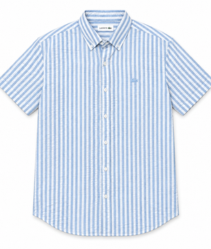 Chemise à fines rayures bleu clair