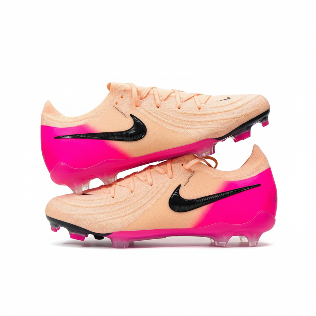 Crampons rose fond blanc