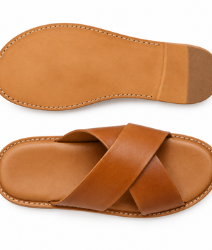 Cross-Strap Caramel