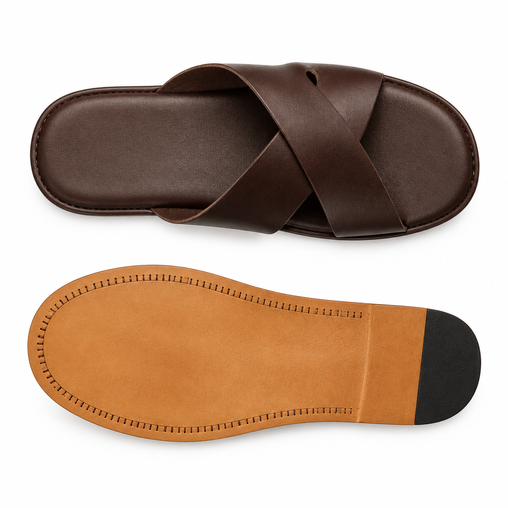 Cross-Strap Marron