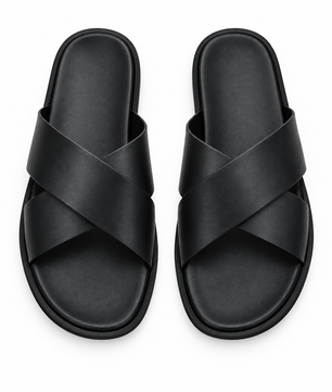 Cross-Strap Noir Minimal