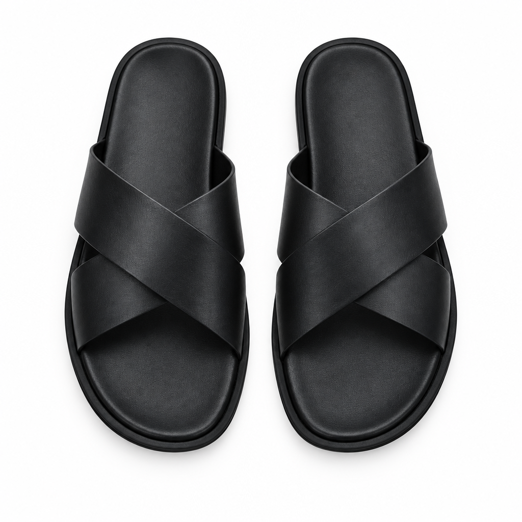 Cross-Strap Noir Minimal