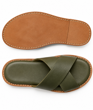 Cross-Strap Vert Olive