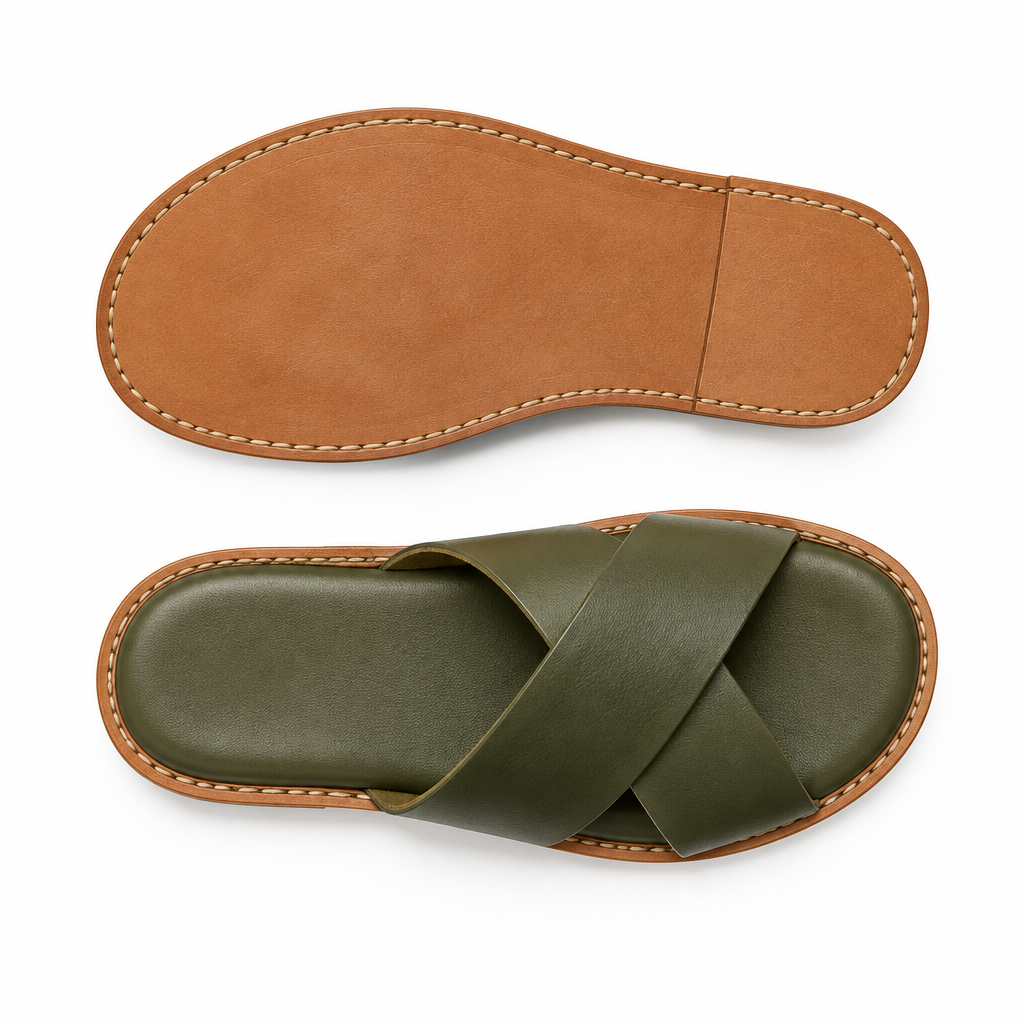 Cross-Strap Vert Olive