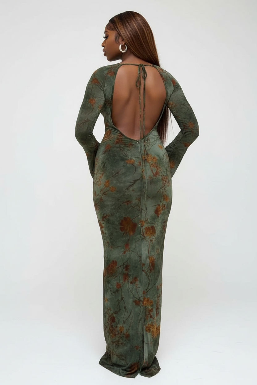 Dos - Kaki Floral