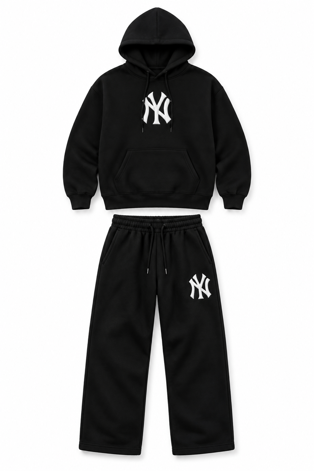 Ensemble noir à monogrammes