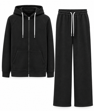Ensemble noir sur fond blanc