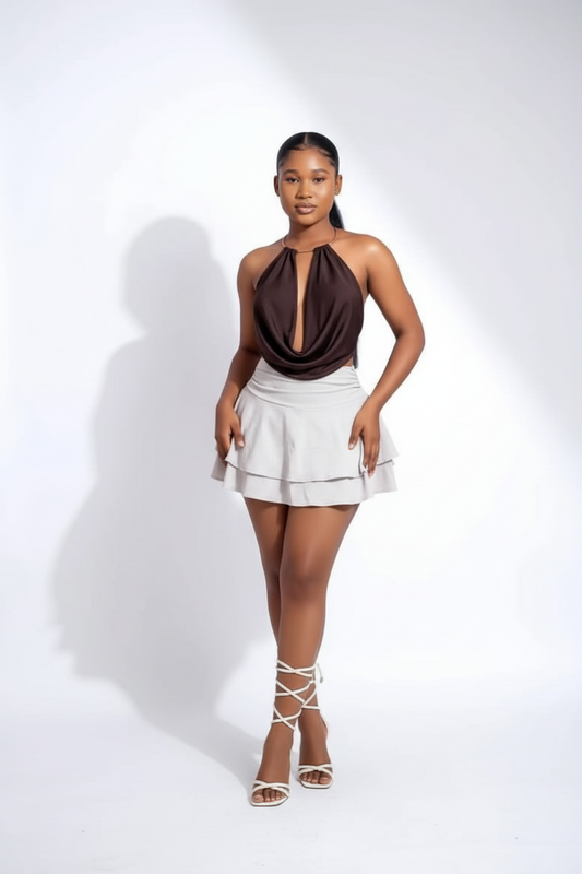 Face - Chocolat/Blanc