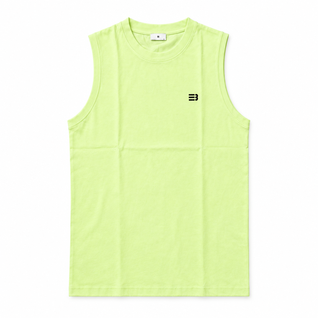 Haut sans manches vert citron