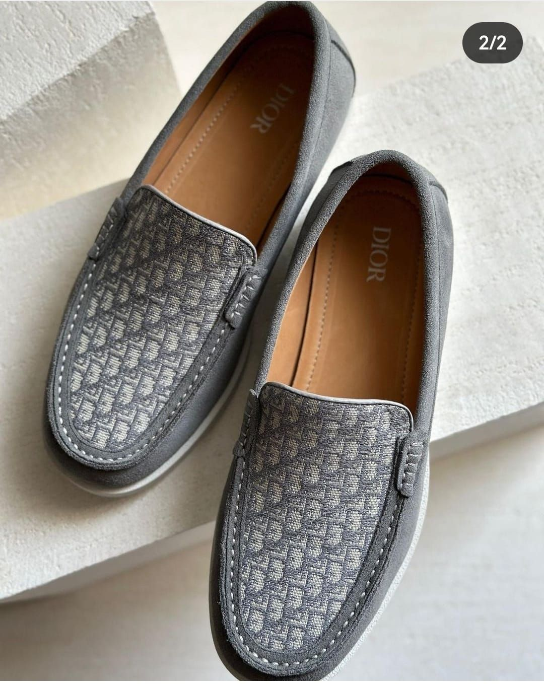 Dior Oblique Loafer – blanc