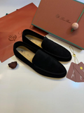 Mocassins en daim noir décontractés pour homme