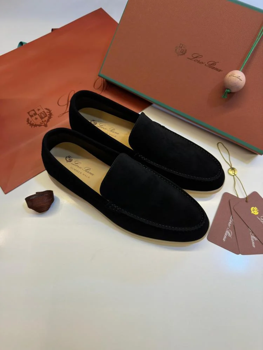 Mocassins en daim noir décontractés pour homme