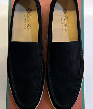 Mocassins en daim noir décontractés pour homme
