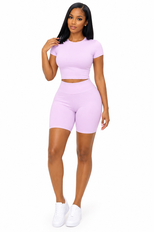 Ensemble 2 Pièces Cycliste — Top + Short Biker