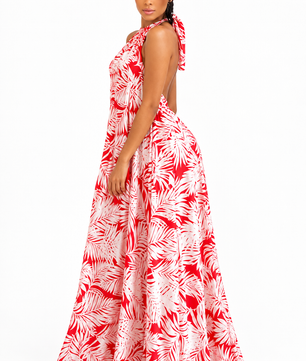 Robe Imprimé Tropical — 🌴