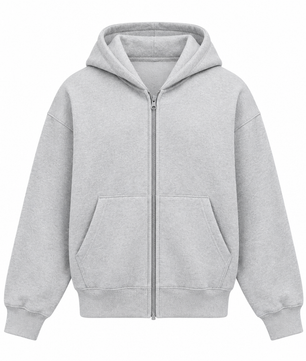 Sweat à capuche zippé homme – Blanc