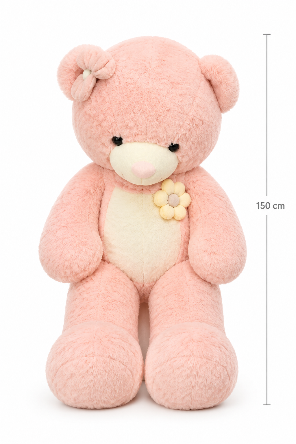 Nounours rose, présentation 150 cm