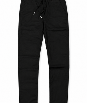 Pantalon noir sur fond blanc
