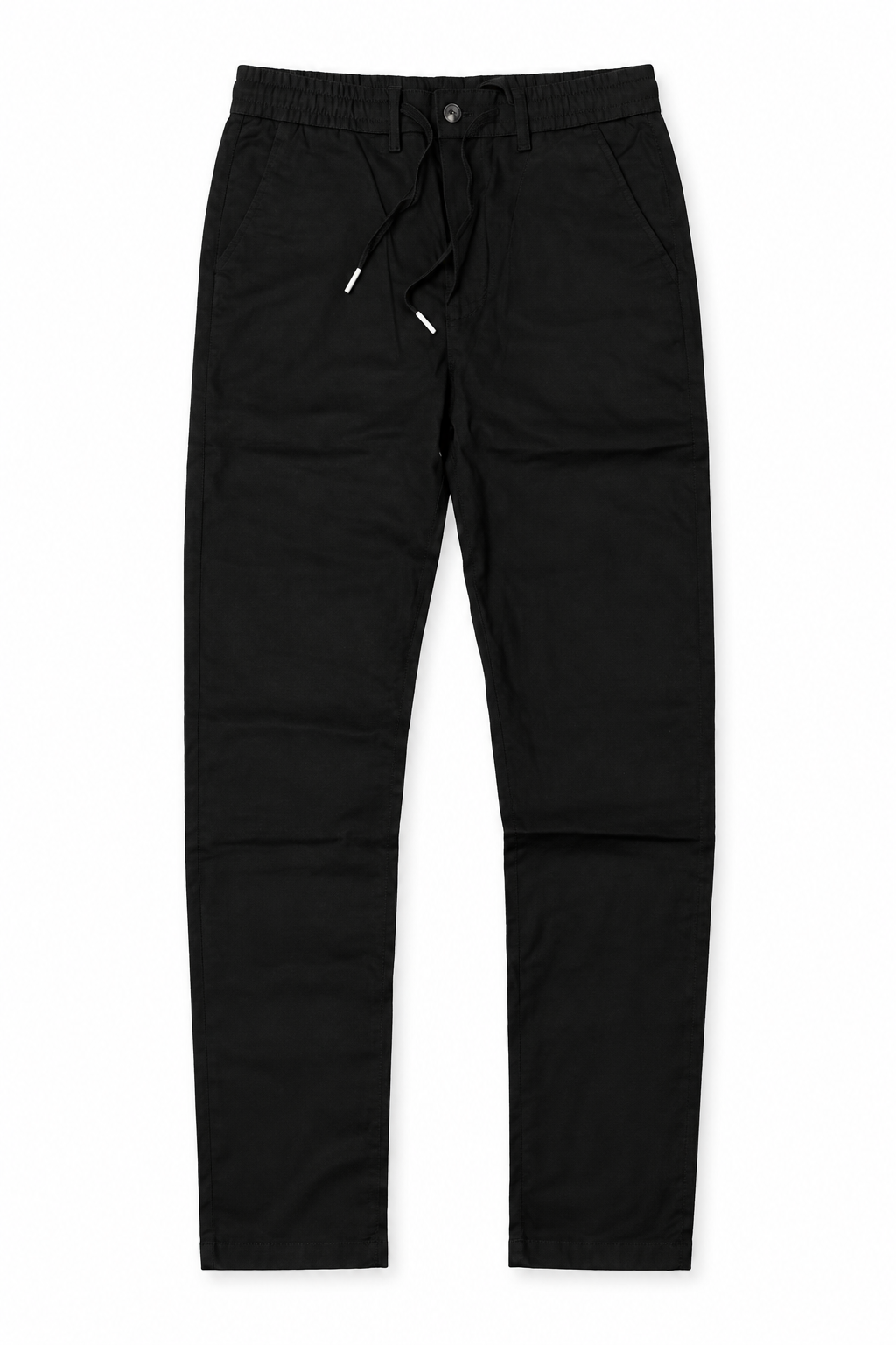Pantalon noir sur fond blanc