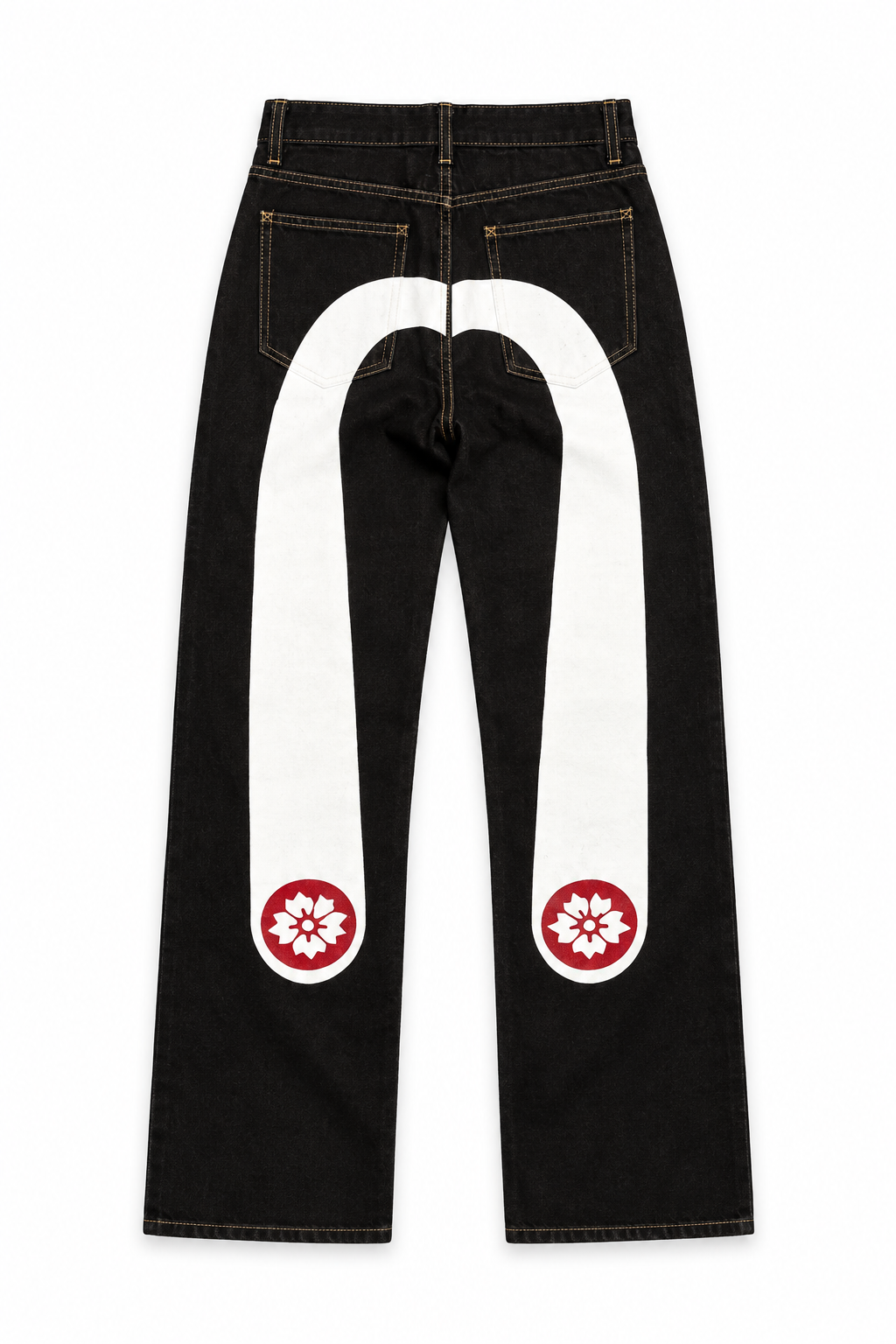 Pantalon Sakura Contrast sur fond blanc