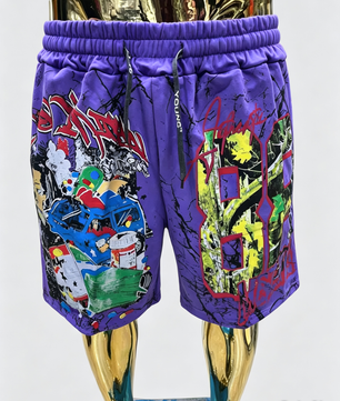 short en molleton de style streetwear