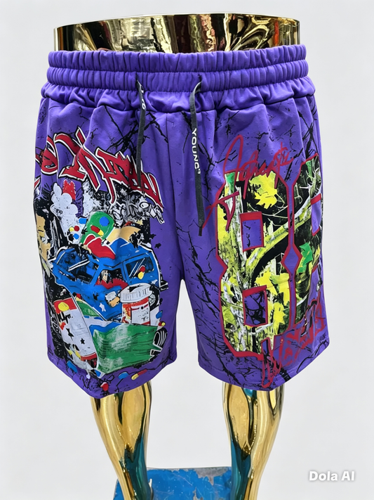 short en molleton de style streetwear