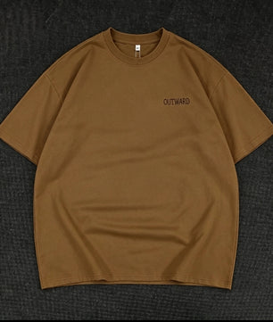 T-shirt outward