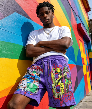 short en molleton de style streetwear