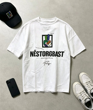 T-shirt Blanc Nistorgbast
