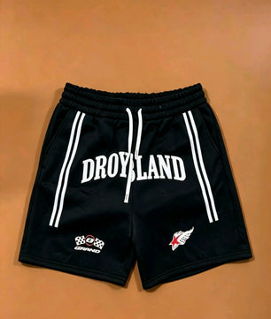 Short droland  rouge gris