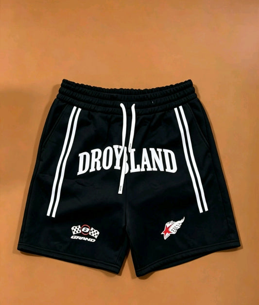 Short droland  rouge gris