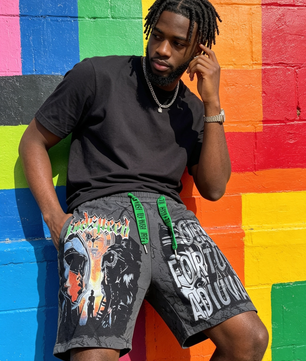 short en molleton de style streetwear