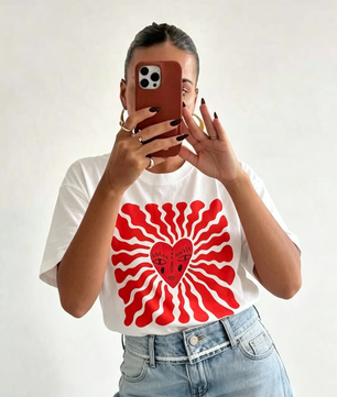 T-shirt de coeur