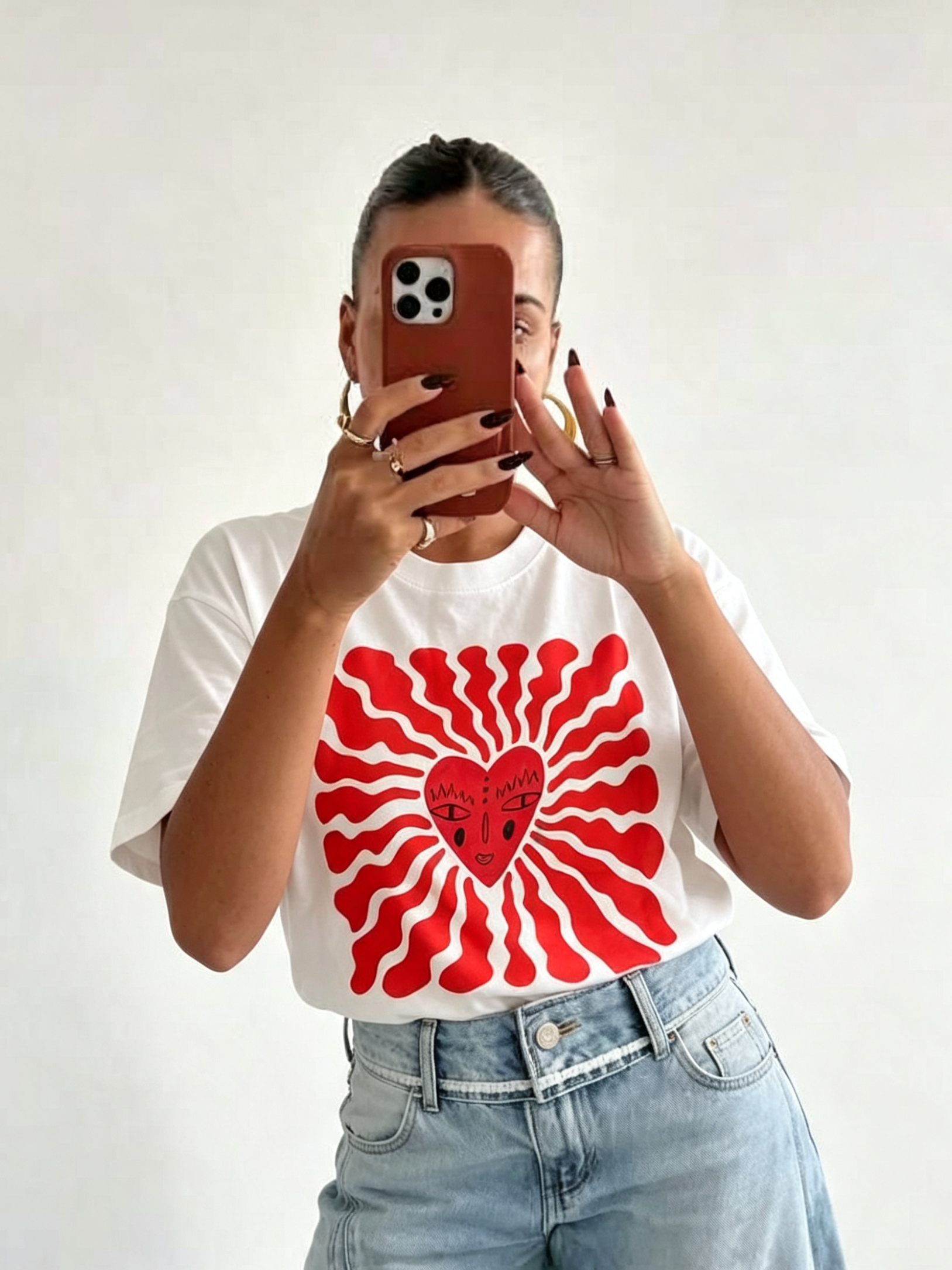 T-shirt de coeur