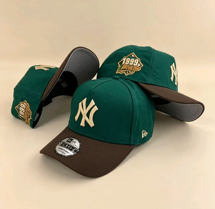Casquette New York Yankees Édition 1999 Vert & Marron