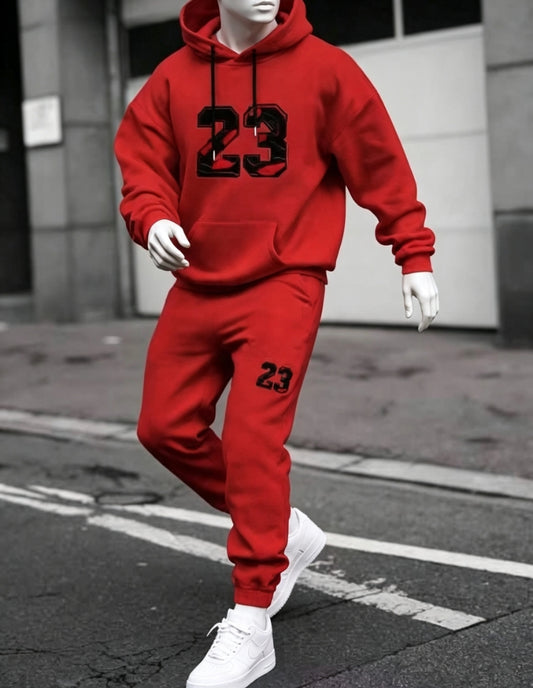 Ensemble Jogging 23 Rouge Capuche