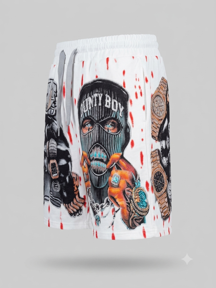short en molleton de style streetwear