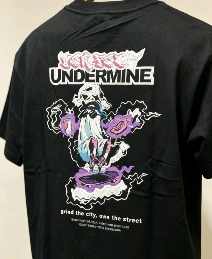 T-shirt Noir Undermine