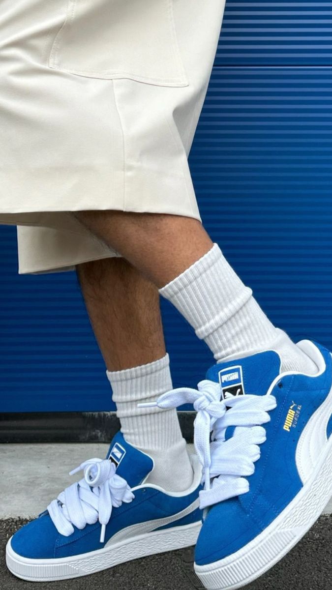 puma suède bleu